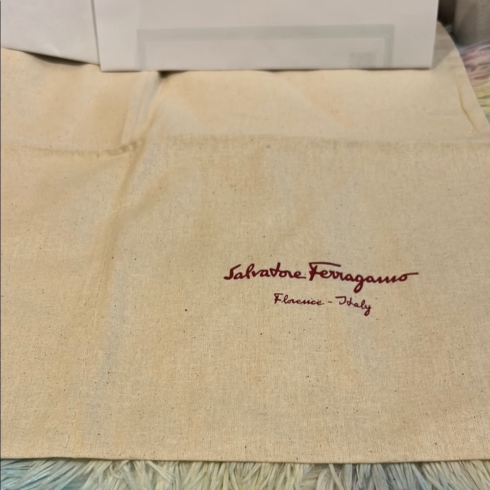 Louis Vuitton Tan Dust bag with COA , Salvatore Ferragamo and Tory Burch DB - Picture 3 of 14